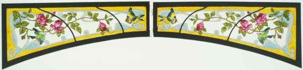 Art Nouveau avec roses et oiseaux – Image 2