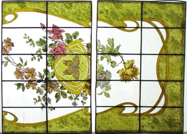 Décor Art Nouveau aux fleurs et papillons – Image 3