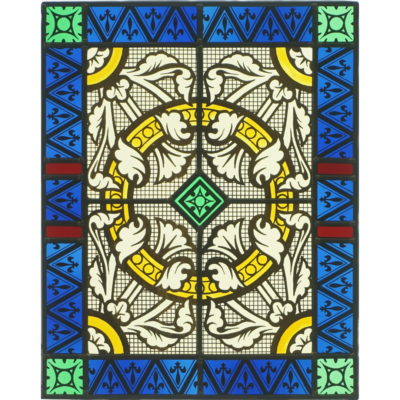 Décor de fleurs de lys et de feuillages