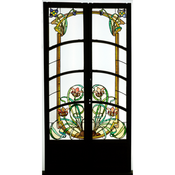 Porte aux Iris Art Nouveau