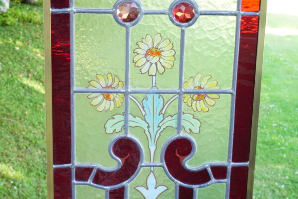 Fleurs jaunes et cabochons – Image 2