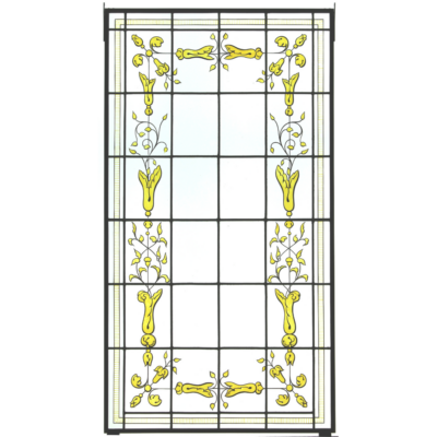 Décor végétal stylisé