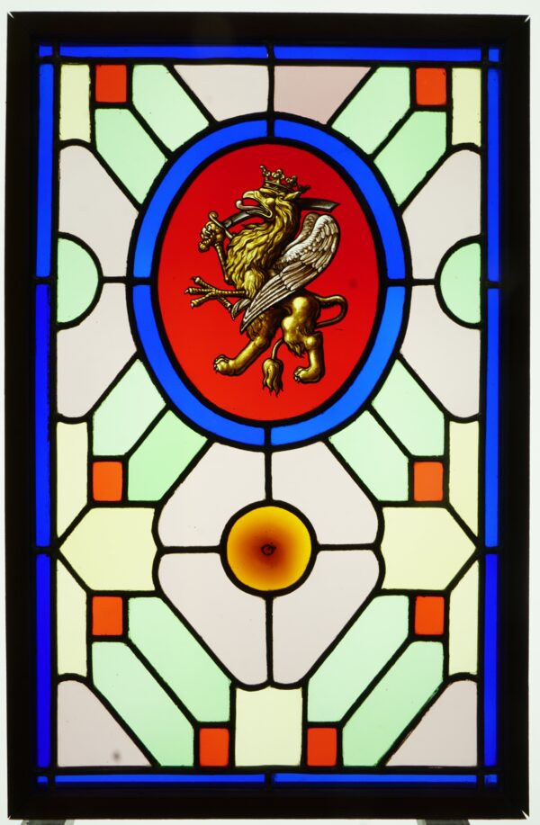 Lion et griffon couronnés héraldiques – Image 4