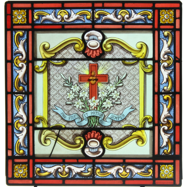 Croix et lys blancs