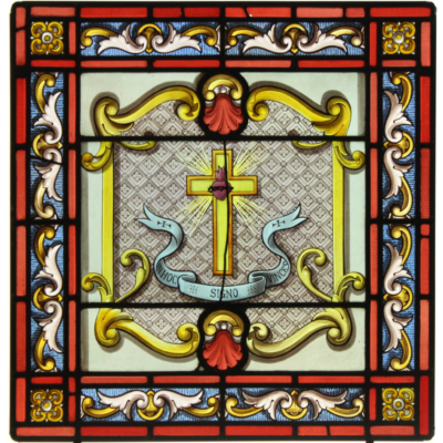 Croix au sacré-cœur