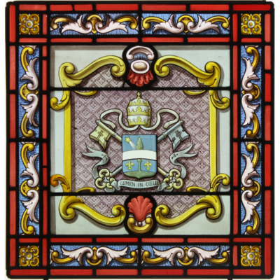Tiare pontificale et blason