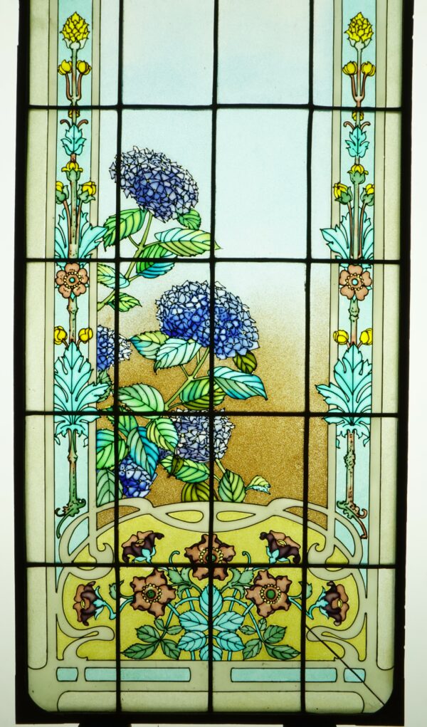 Vitraux aux fleurs Art Nouveau – Image 4