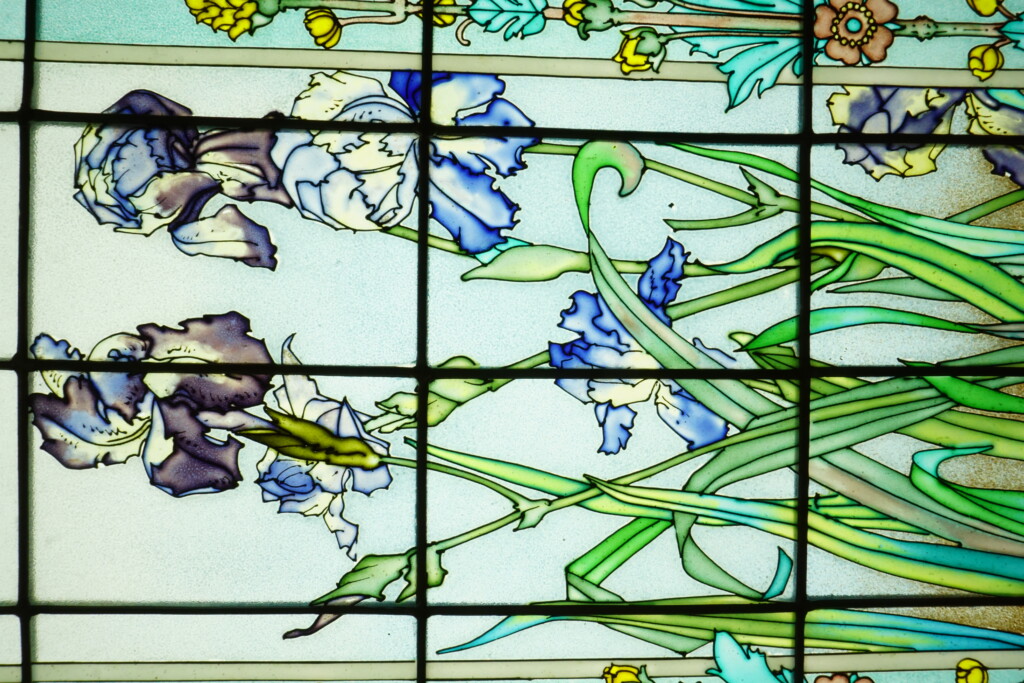 Vitraux aux fleurs Art Nouveau – Image 11