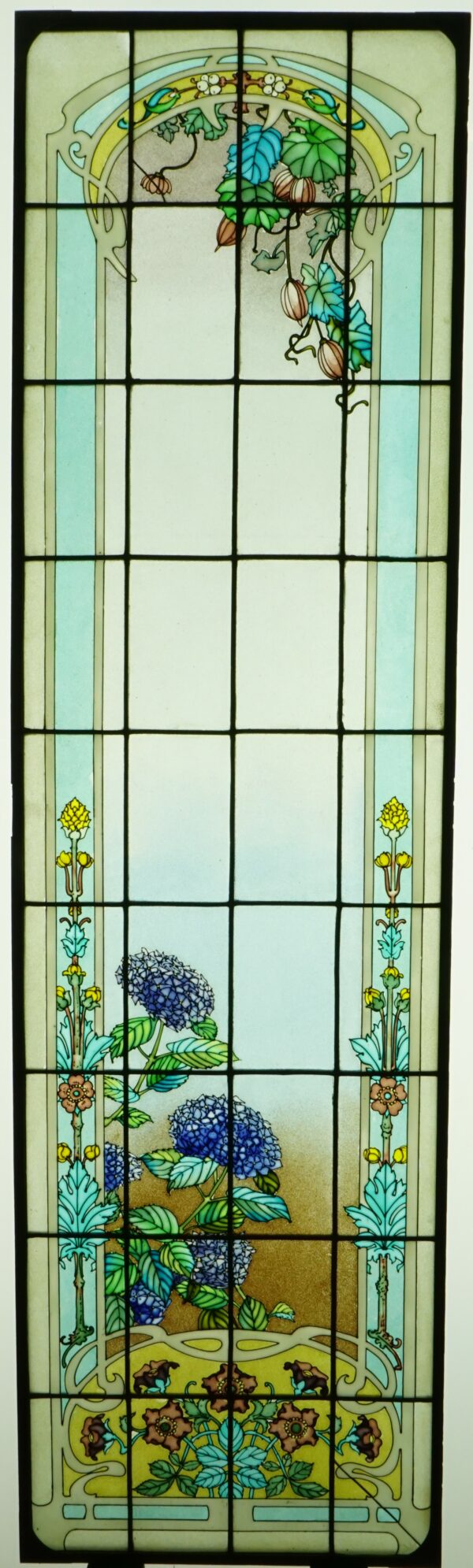 Vitraux aux fleurs Art Nouveau – Image 3