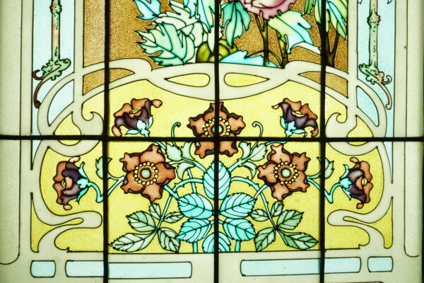 Vitraux aux fleurs Art Nouveau – Image 24